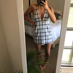 Plunging Neck Line Urban Outfitters Dress